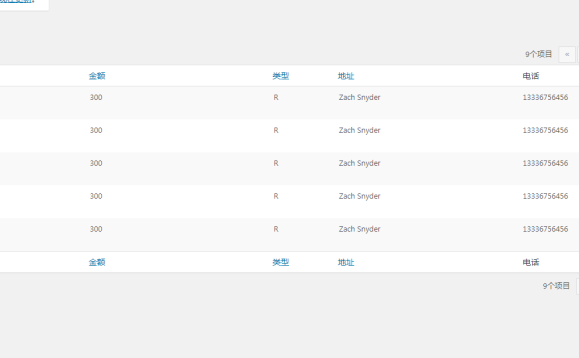 WordPress类：使用WP List Table类制做后台列表