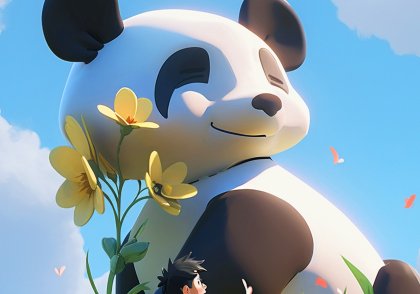 唯美感插画风儿童节节日祝福手机海报