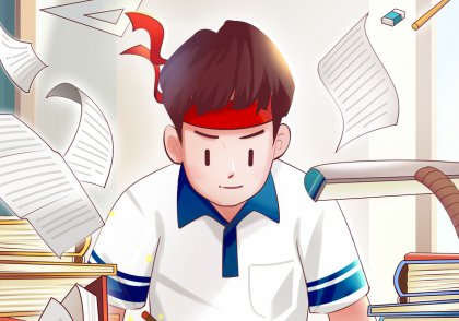 高考必胜中考复习冲刺黑马手机海报