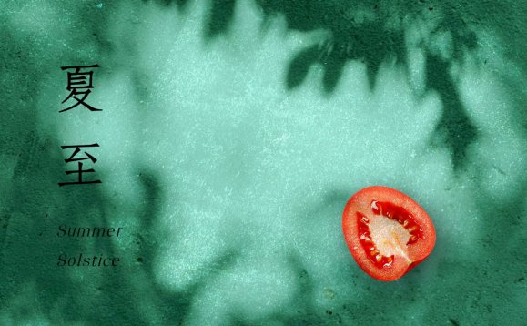 夏至节气祝福问候实景手机海报